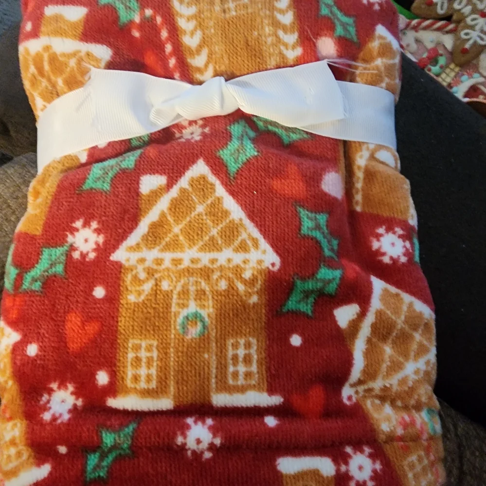 Nwt Betsey Johnson Gingerbread towels .